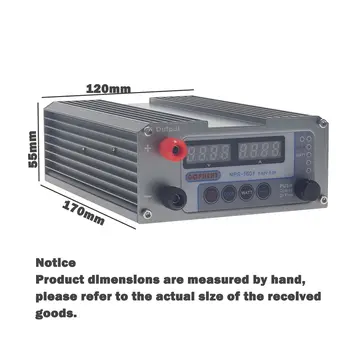 Gophert NPS 1600 1601 1602 3001 3002 3203 Nový laboratorní DIY nastavitelný digitální mikrospínač DC napájecí zdroj 110V-240V univerzální 6 nejlepší prodej gophert nps 1601 - №1