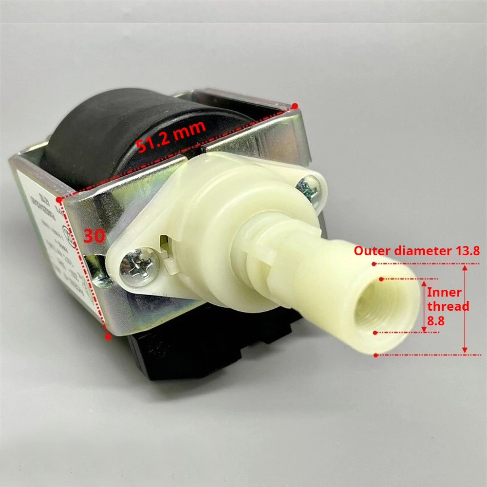 Solenoid Water Pump 230V 50Hz 46W 20Bar 520ml/min Non Dry‑run Intermittent Operation Self Priming for Water Dispenser Chiller