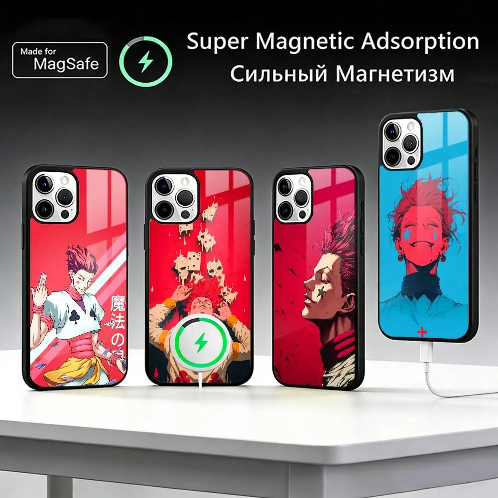 

H-Hisoka H-Hunter X H-Hunter Phone Case For IPhone17 16 15 14 13 12 11 Plus Pro Max Plus Wireless Charger Cover Funda