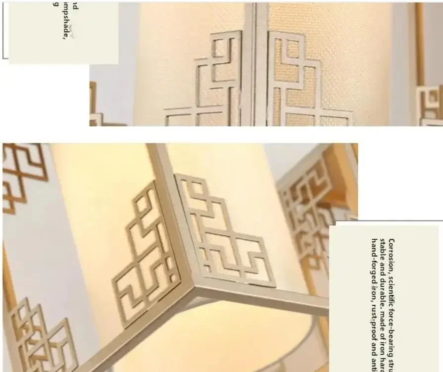 Creative Chandelier Dining Room Direct Chandelier Rectangular Livingroom Lamp Bar Iron Art Chinese Lant