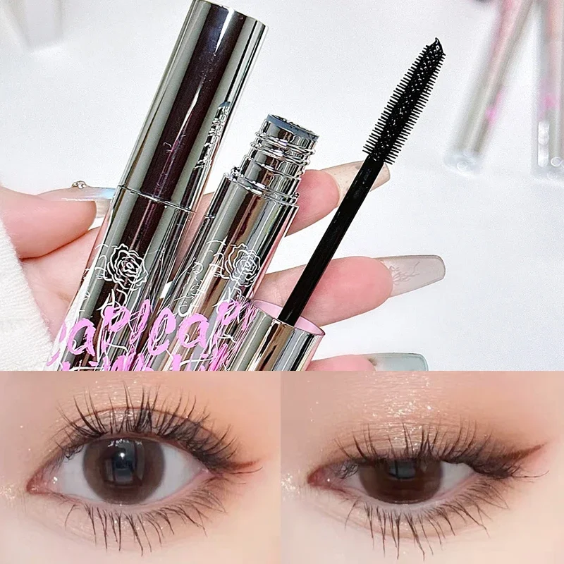 5D Silk Fiber Mascara Lash Black Mascara Waterproof Anti-sweat Mascara Eyelash Extension Thick Lengthening Eye Lashes Cosmetic