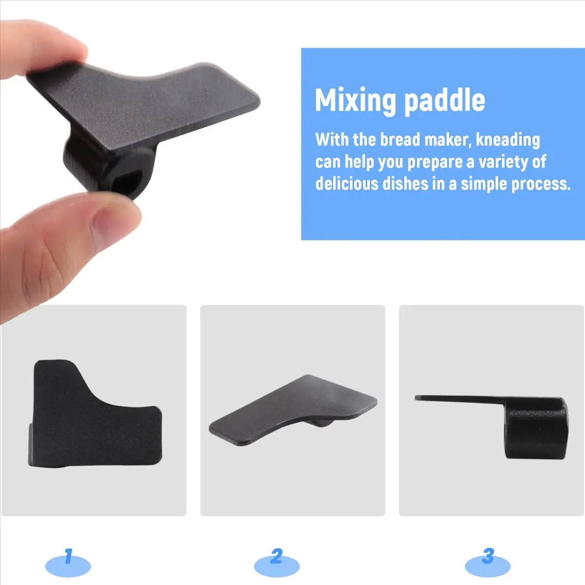 A1173Z~Bread Maker Mixing Paddle Kneading Blade for MM-ESC1510 ESC1500 TSC2012,Bread Machine Replacement Parts