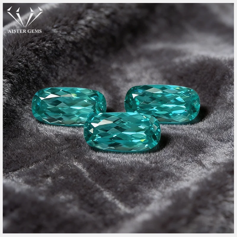 

Top Paraiba Yttrium Aluminium Garnet Loose Gemstones Lab Diamonds L-Cushion Cut YAG Stones for Jewelry Making