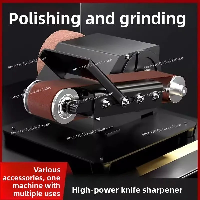 

Home DIY & Small Workshop Grinding Tool – Mini Electric Knife Sharpener & Belt Sander for Polishing & Sharpening