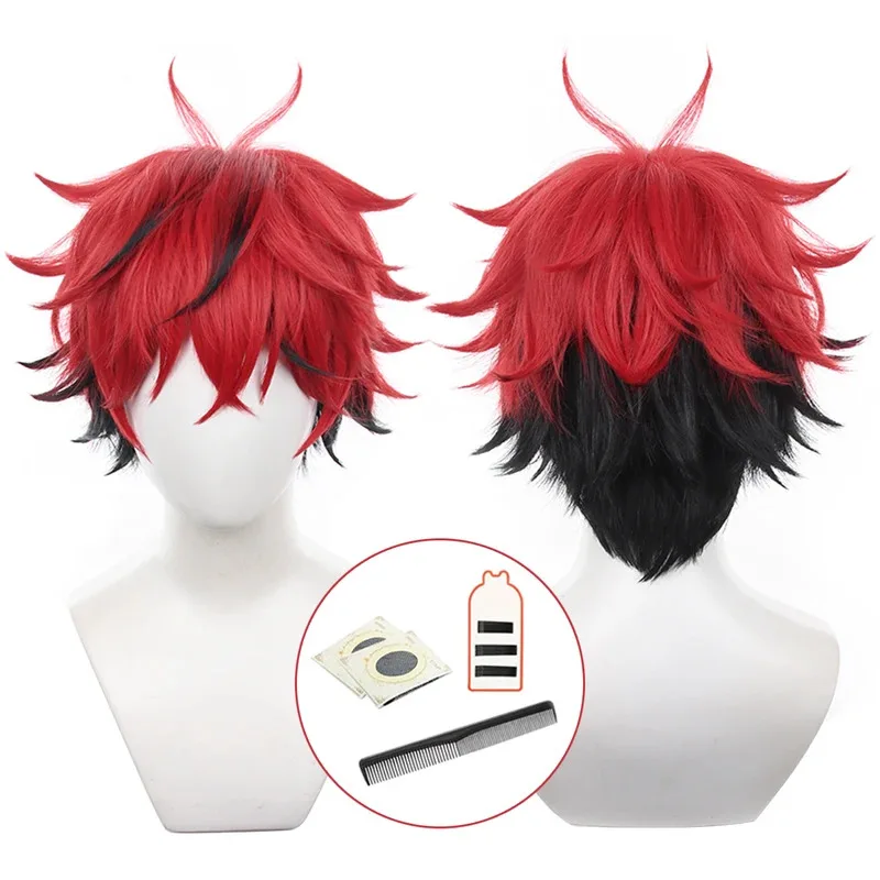 

HOLOUN Gokurakugai Anime Alma Yoru Yomi Cosplay Wig Rose Net Synthetic Fiber Adjustable Size Heat Resistant Halloween Party