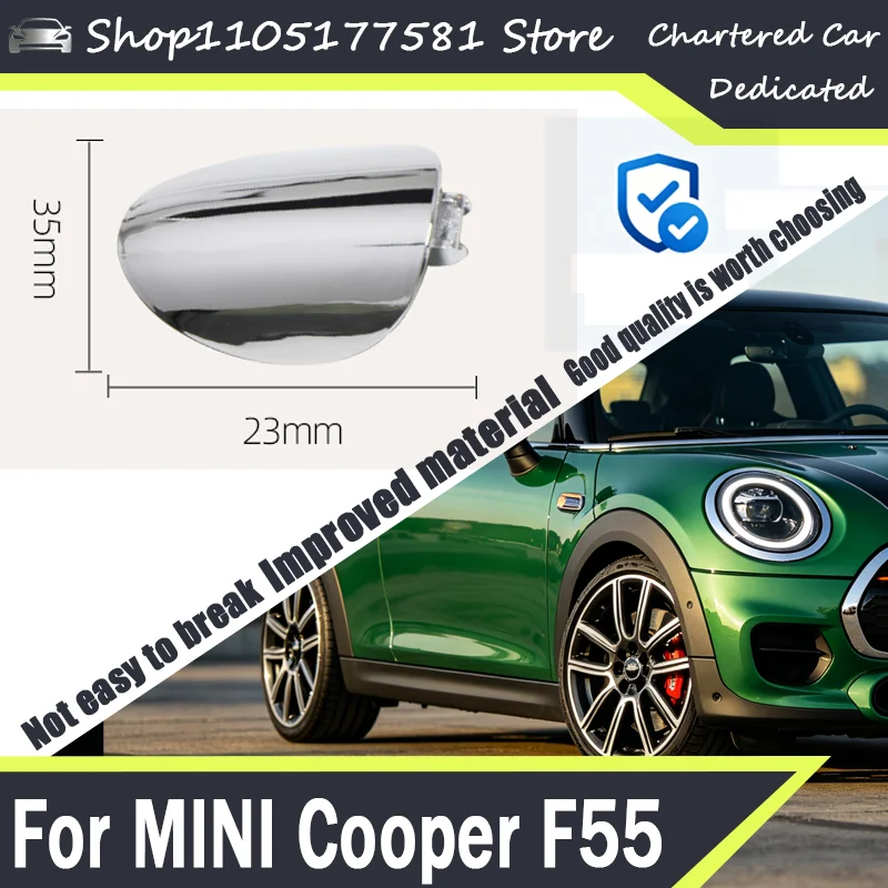For MINI Cooper F55 Exterior Door Handle Cover, Car Door Lock Cylinder Decorative Key Hole Cover, Trunk Keyhole Cap