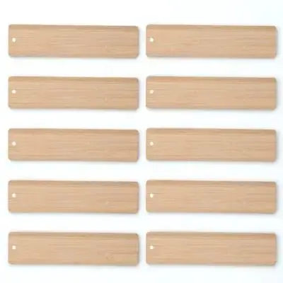 10 قطعة الإشارات المرجعية الخيزران فارغة Diy بها بنفسك الحرفية العلامات لم تنته معلقة تسميات للهدايا زجاجة نبيذ هدايا الحفلات زخرفة ديكور #6