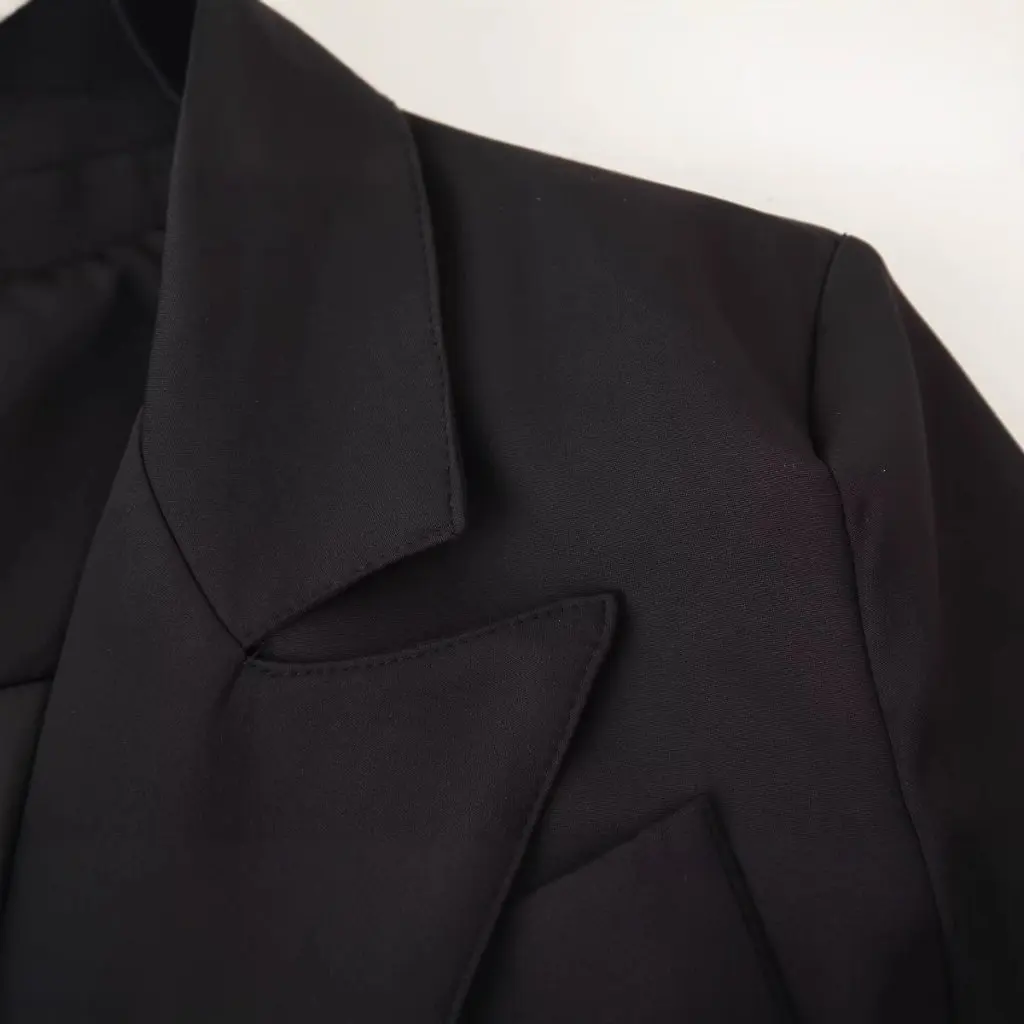 

Zr Export Wholesale Spring Double-Breasted Suit Collar Dress Jacket European American Fashion Women's Upperwear