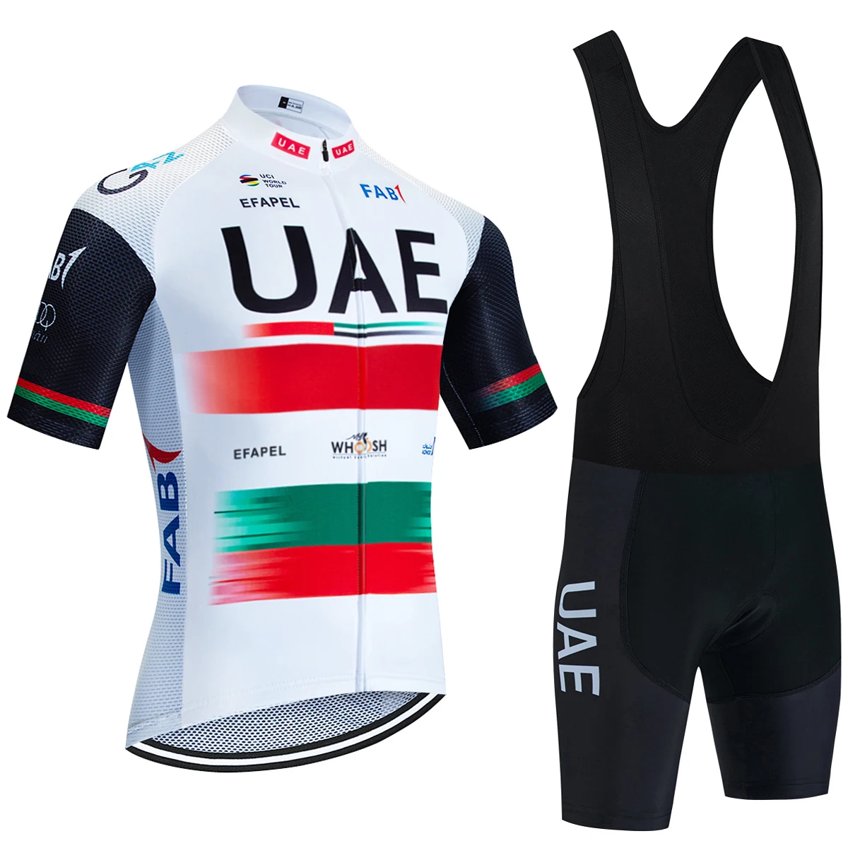 2026 Nieuwe WIT Wielertrui VAE Team Bike Jersey Shorts 10 Kleur Mannen Vrouwen sneldrogende Ropa Ciclismo Pro Fiets T-shirt kleding