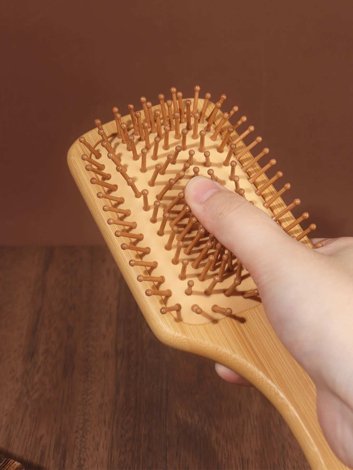 Wooden Hair Brush Professional Air Cushion Comb Scalp Massage Hair Brush For All Hair Types