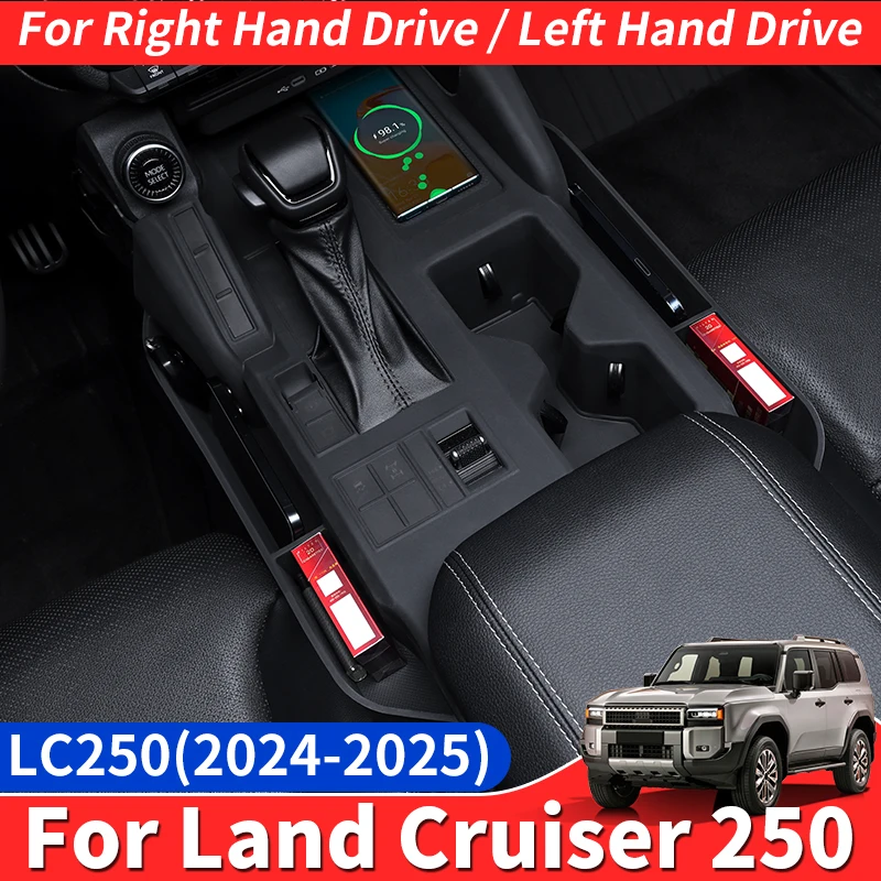 For 2024 2025 Toyota Land Cruiser 250 1958 Prado LC250 Gear box Protective Cover Seat Storage Box Interior Upgraded Accessories