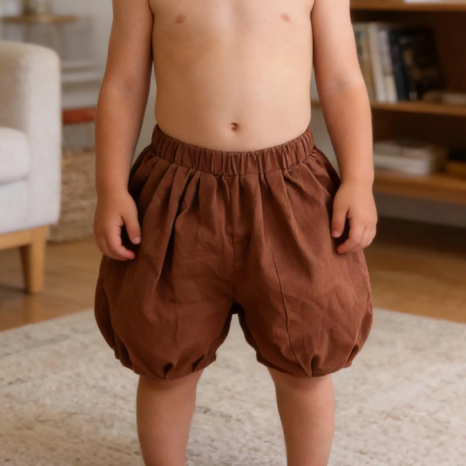Baby Boys Girls Medieval Bloomers Shorts Renaissance Colonial Viking Pirate Knickers Pants Elastic Waistband Cotton Shorts 5