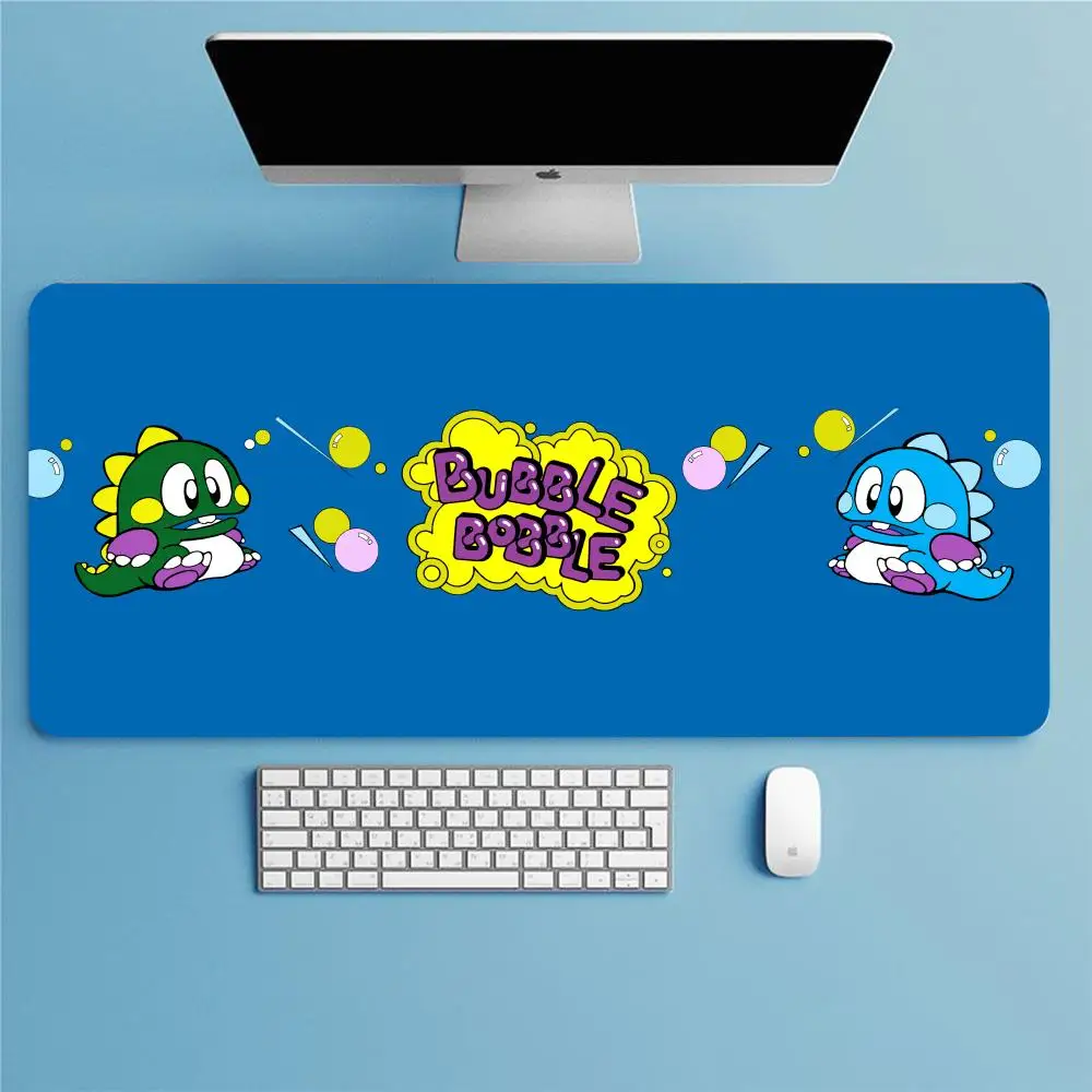 cartoon games Bubble Bobble Mouse Pad Trendy brand cool & simple style rubber mouse pad oversized edge-locked student dormitory 