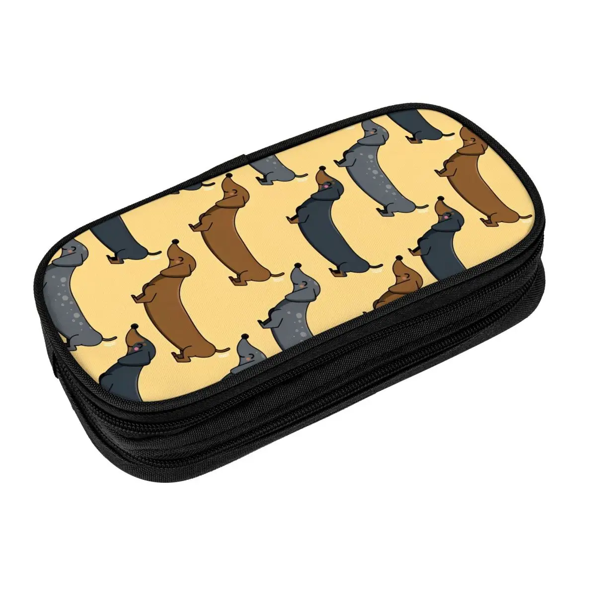 Dog Dachshund Christmas Dogs Funny Pencil Cases Pencilcases Pen Box Kids Large Storage Bag School Supplies Gift Stationery