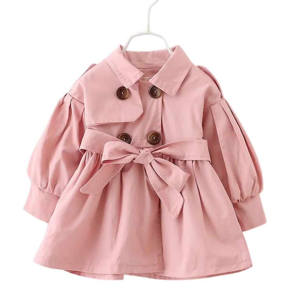 

Baby Girl Trench Coat Children's Spring Cute Long Jacket New Kids Casual Outerwear Baby Khaki Fashion Windbreaker Autumn Clothes