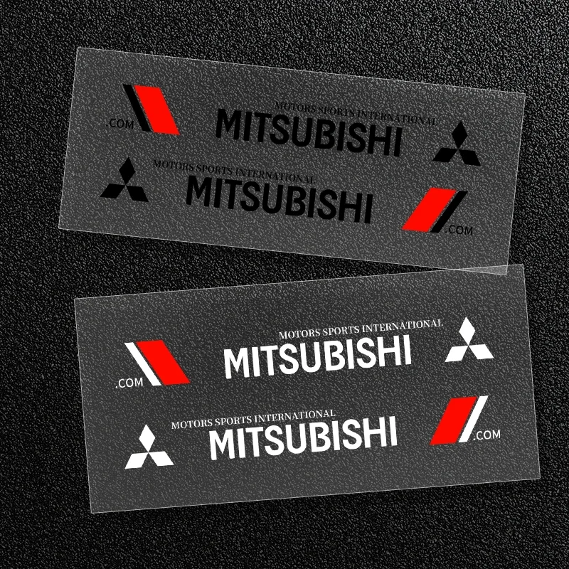 2 PCs Car Door Stickers Both Sides Car Waterproof Decals For Mitsubishi-Pajero SAX Outlander LANCER ECLIPSE Mirage L200 Colt