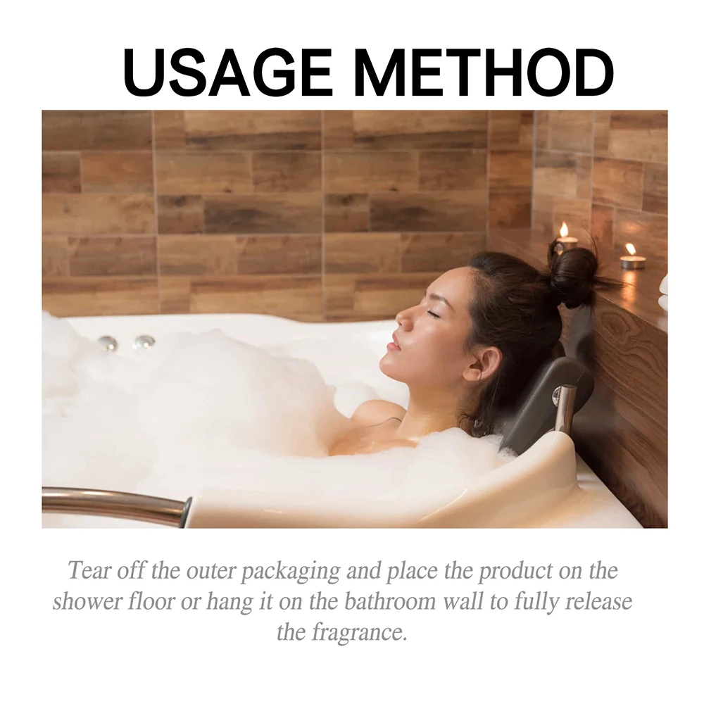 6 Pcs Aromatherapies Shower Tablets Deep Cleaning Fragrant Bathroom Self Care Relaxating Shower Tablet for Bathroom