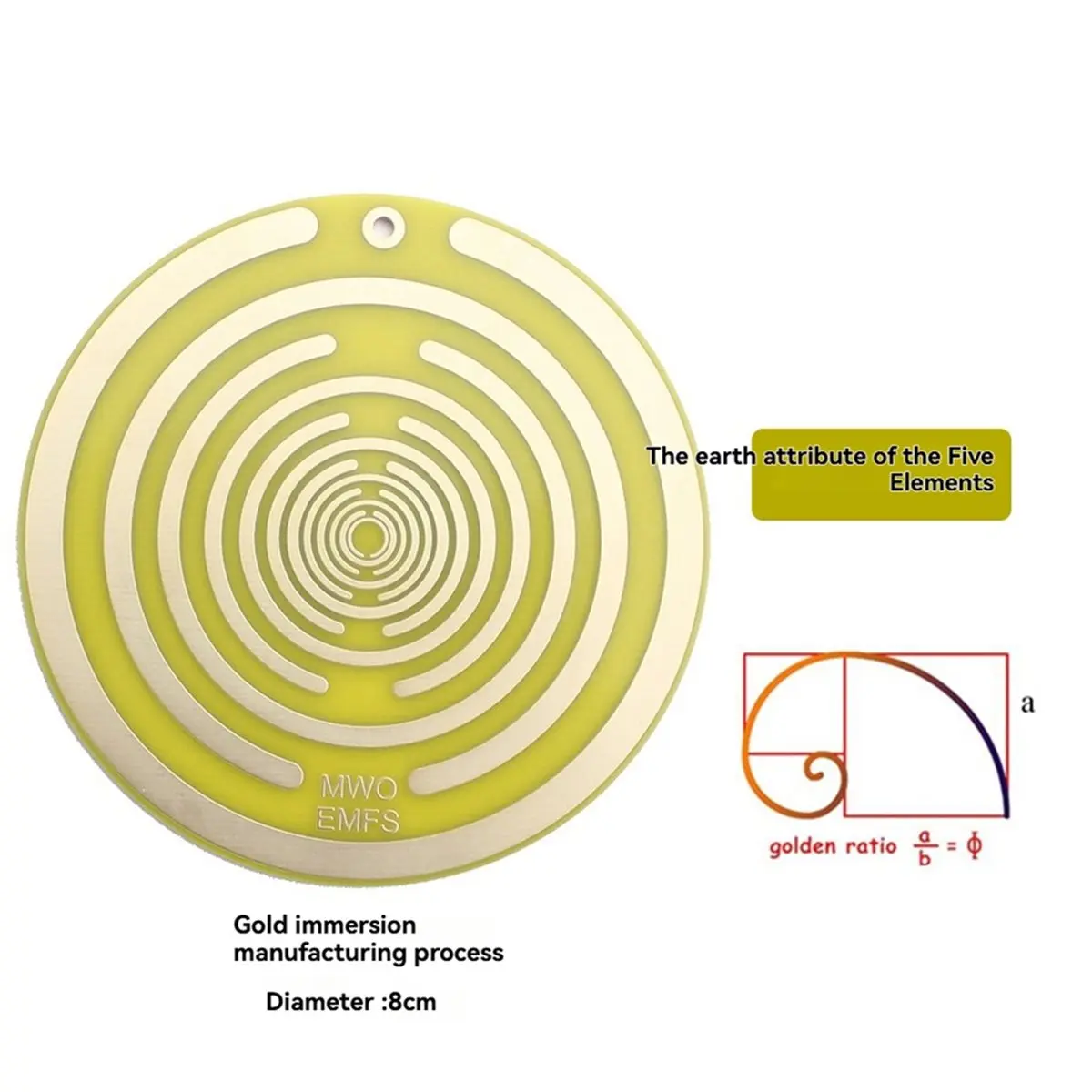 

5PCS Lakhovsky MWO Polarized Disc Multi-Waveoscillator Golden Plated Energy Disc Repair Energy