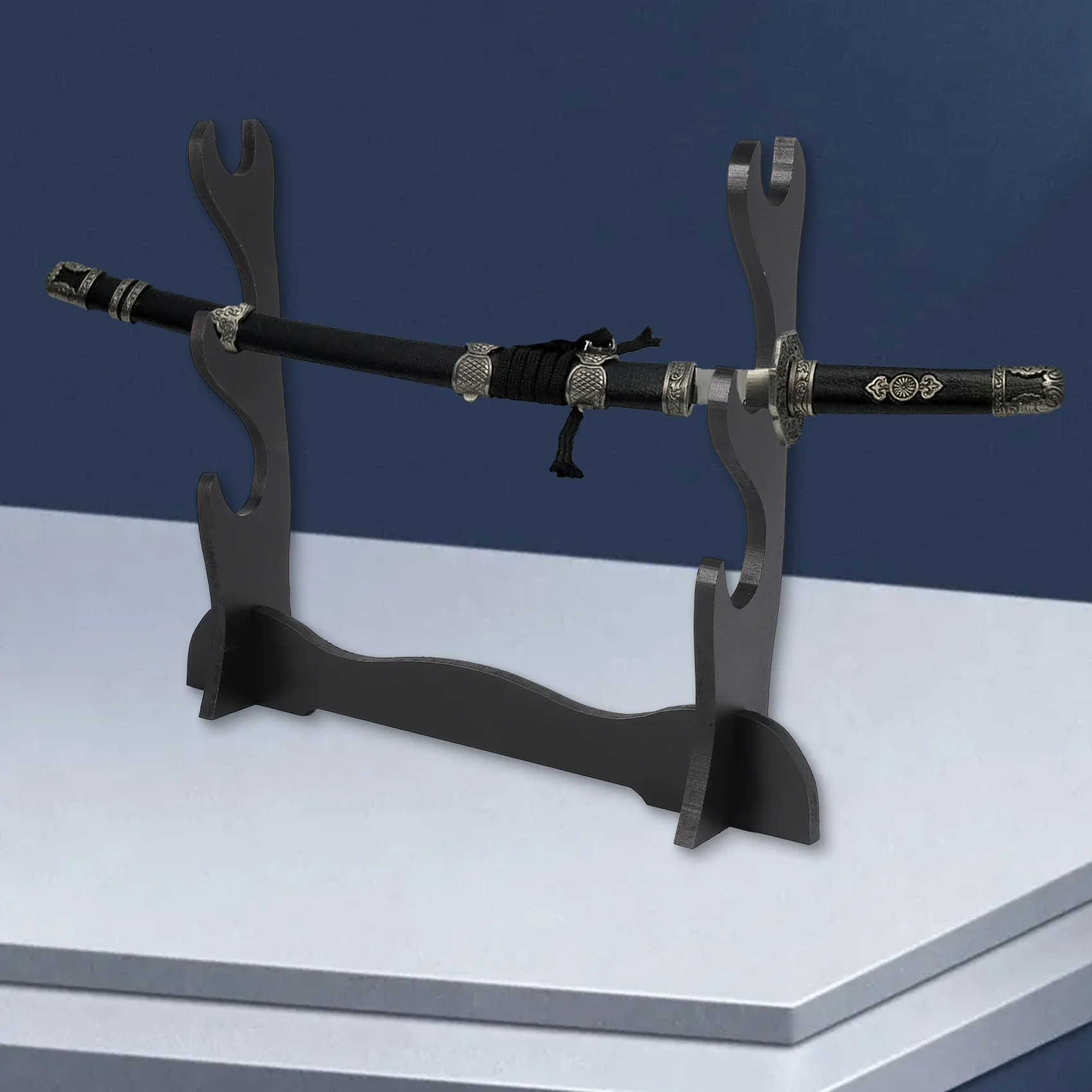 

ABJS 3Tier Samurai Sword Katana Holder Stand Bracket Rack Display Black