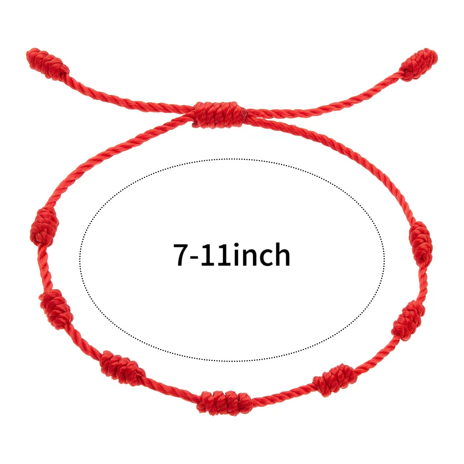 24 Pieces Red String Handmade Bracelets Black Cord Bracelet Adjustable Kabbalah Red Knot String Bracelet Amulet for Protection