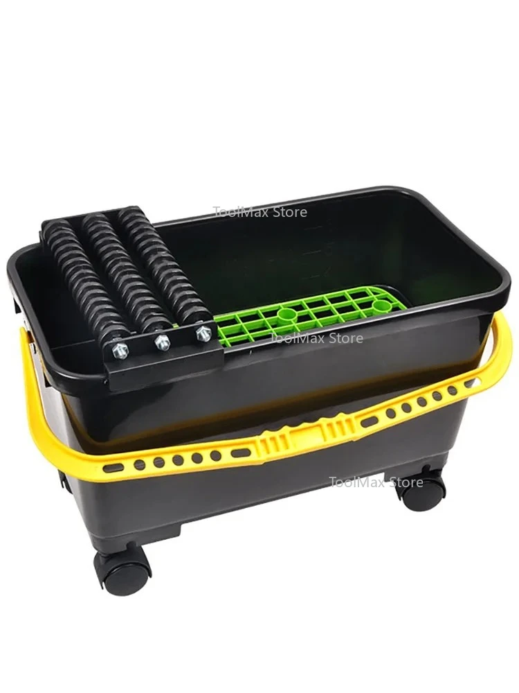 صندوق تنظيف الأرضيات من بلاط السيراميك مع شبكة بلاستيكية وثلاثية الأسطوانات من إيبوكسي