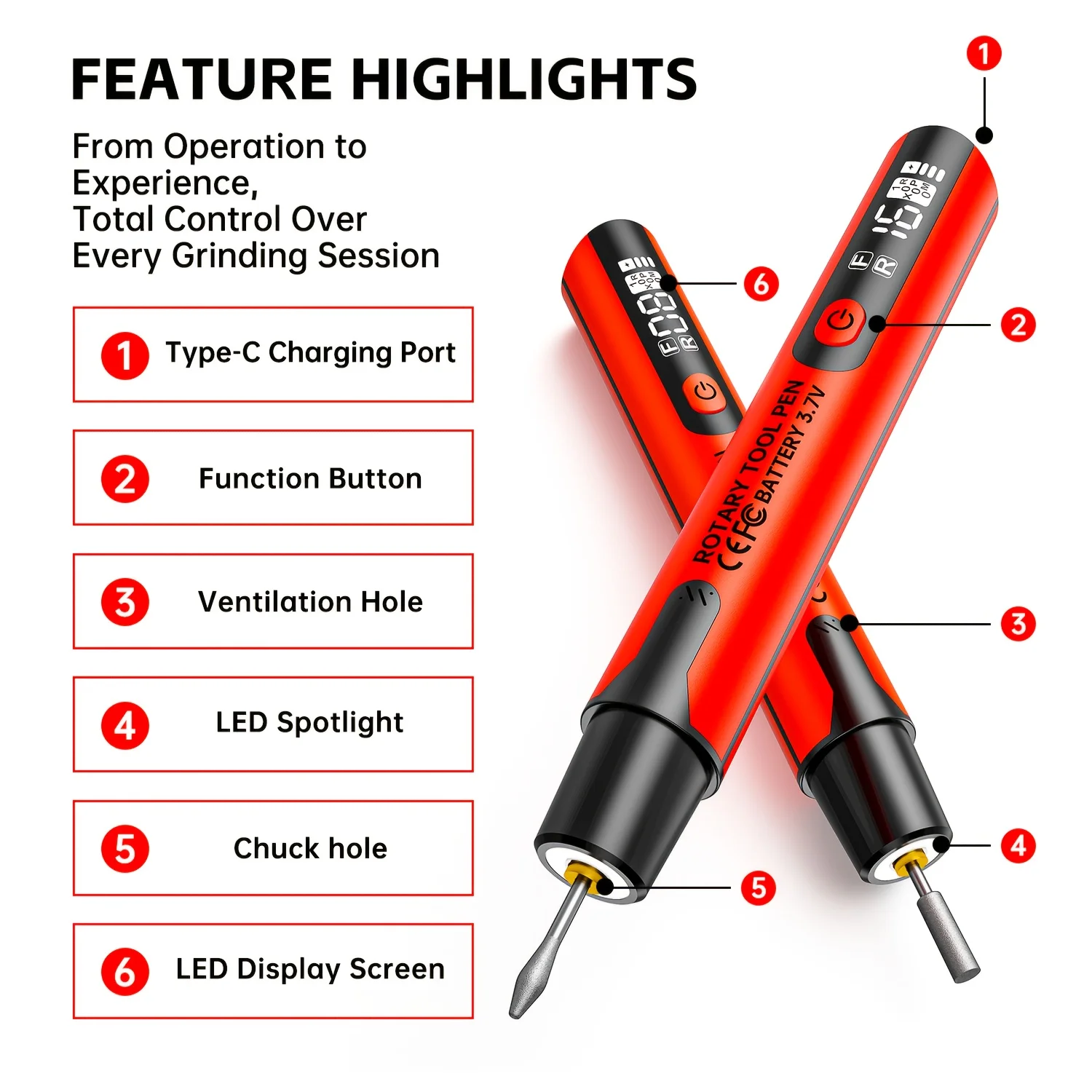 Electric Nail Drill Professional, 19in 1 Portable Electric USB Nail Drill Machine for Gel Nails, Manicure Pedicure Tool