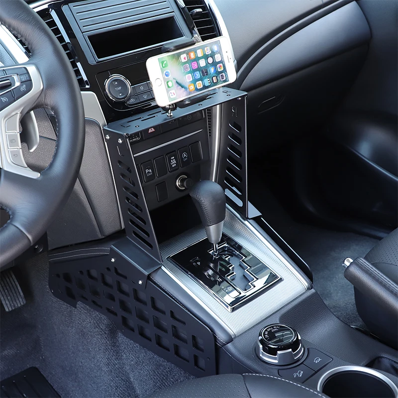 

For Mitsubishi L200 Triton 2019-2023 Car Central Control Shift Gear Expansion Platform Mobile Phone Holder Car Accessories