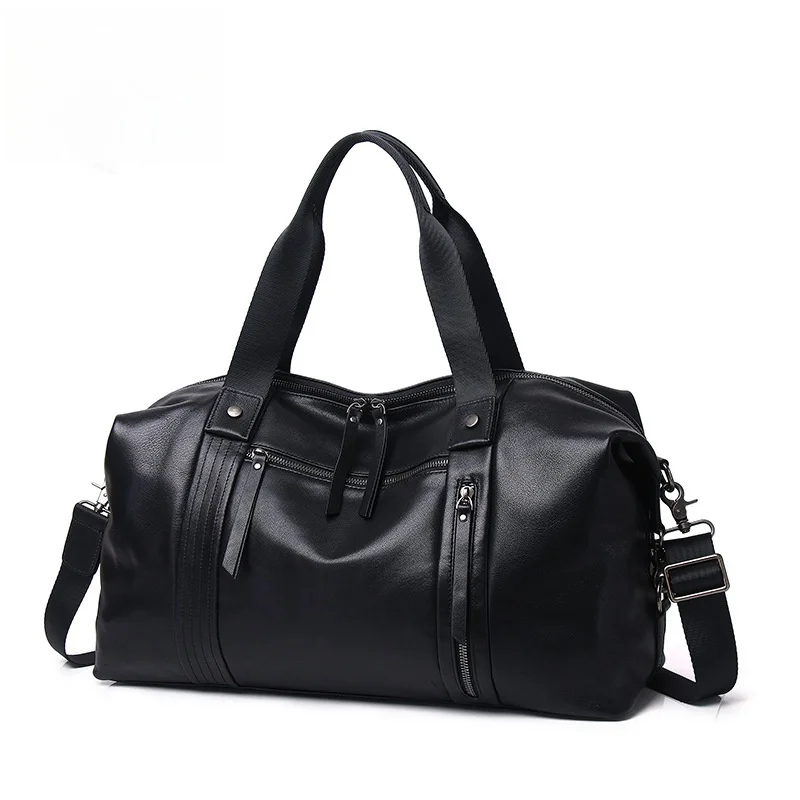 

Leather Garment Bag for Travel,Multiple Pockets - Ideal for Business Trips & Weekend Getaways - The Garment Duffel Bag