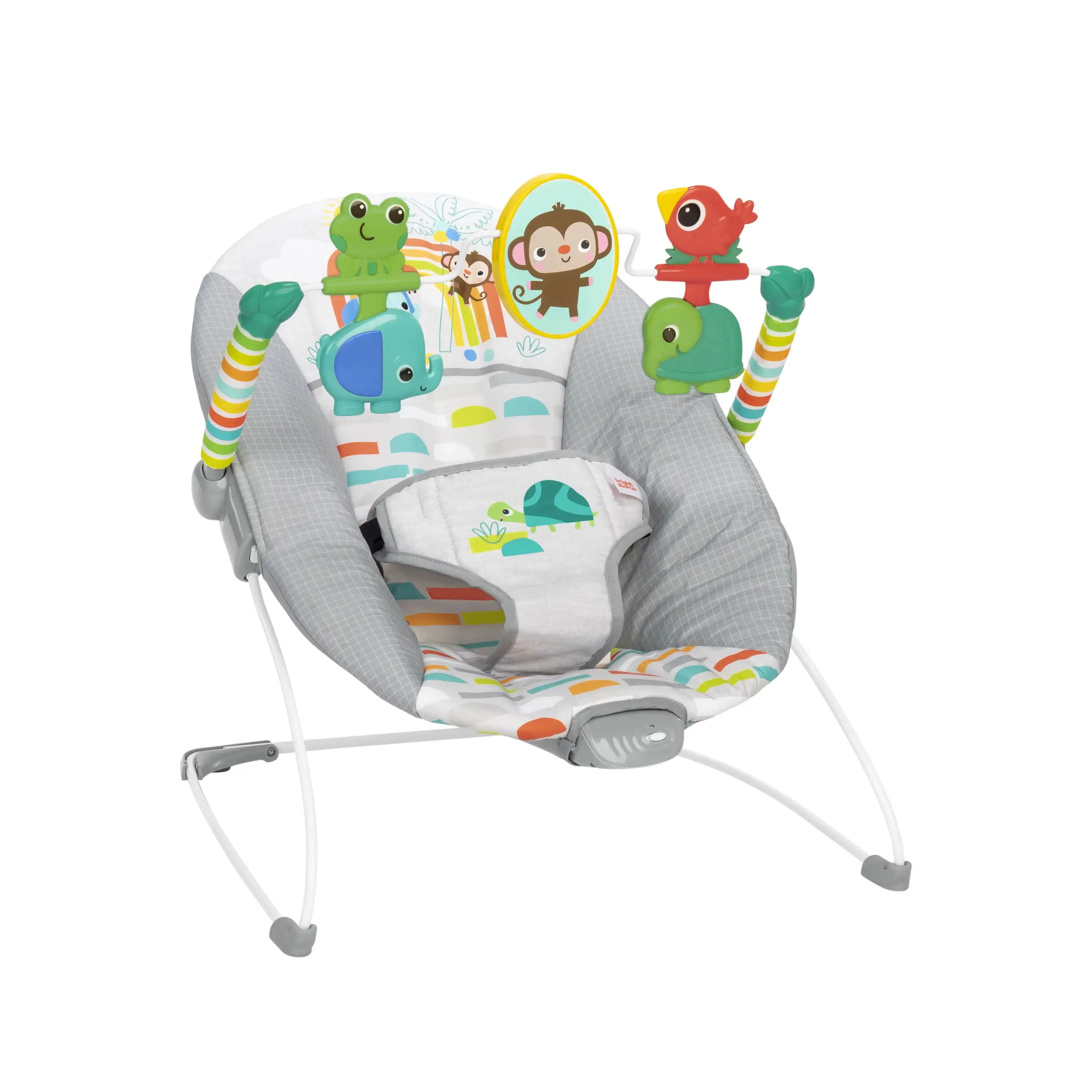 

Bright Starts Playful Paradise Vibrating Baby Bouncer, Unisex, Newborn +