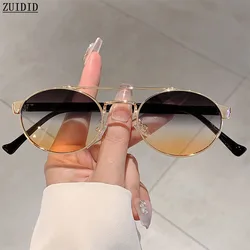 2024 Oval Sunglasses Women Luxury Fashion Glasses Vintage Sunscreen Shades Luxe Femme Lentes De Sol Mujer Lunette Soleil Femme