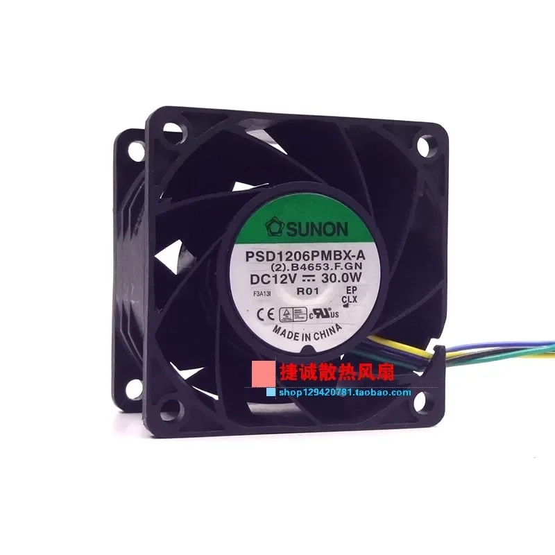 for SUNON PSD1206PMBX-A 12V 30W 6038 6CM High-Speed Heavy-Duty Cooling Fan