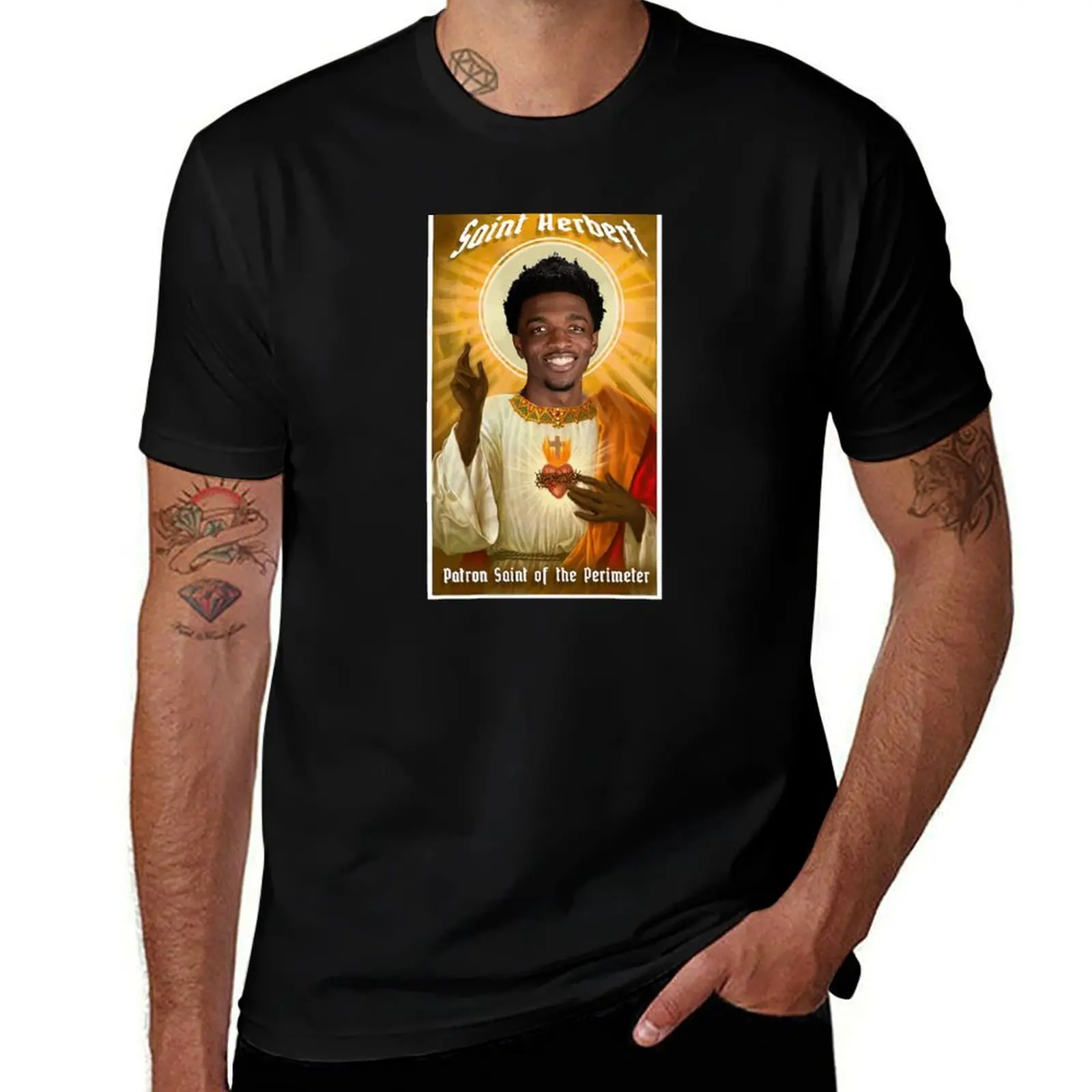 Saint Herbert - Patron Saint of the Perimeter T-Shirt Plus Size Everyday Tee Shirt T-Shirt