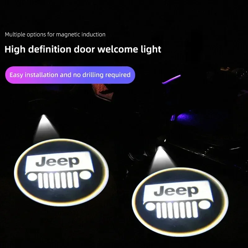 

Super Bright LED Door Logo Projector for Jeep Avenger Patriot Compass Grand Cherokee Wrangler Wagoneer Gladiator Renegade