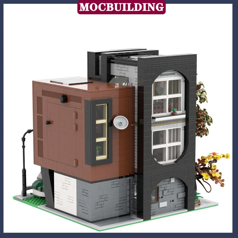 Moc City Building Villa Model Bouwsteen Assemblage DIY Huis Auto Collectie Speelgoed Geschenken