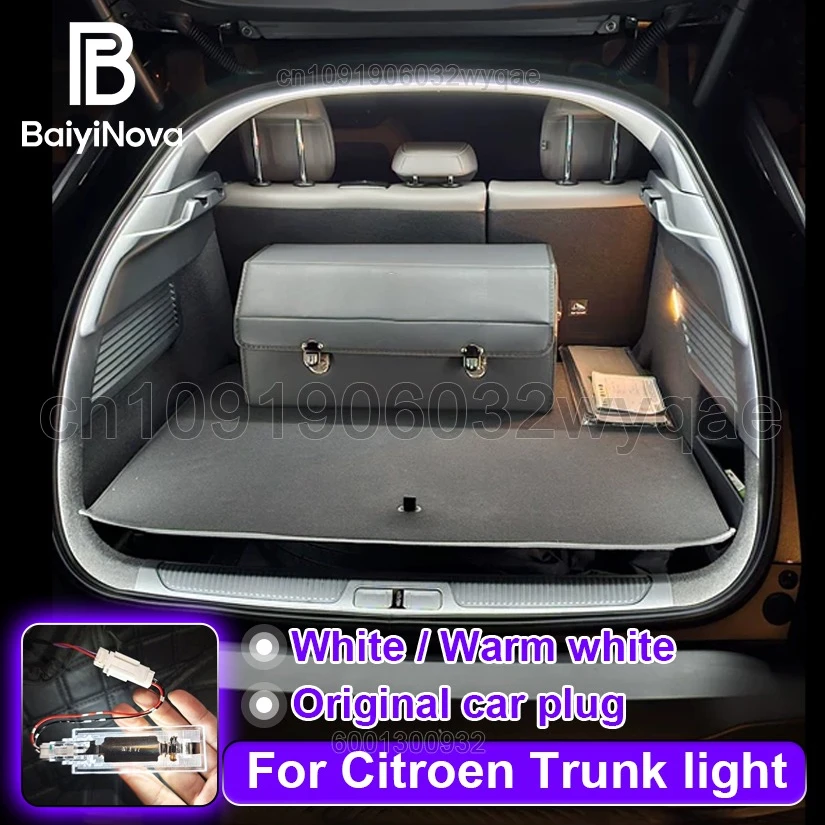 Customized For Citroen C5 Aircross C3‑XR C5 X  C4 Car trunk light, Plug & play Tailgate LED atmosphere light, Car accessories