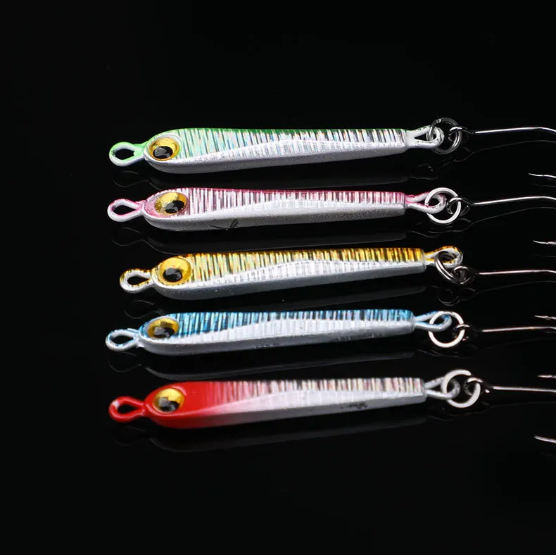 Fishing Micro Jigs Small Decoys Artificial Lure Jigbait 4/5g Single Hook Shore Cast Metal Bait 1 Piece Sale