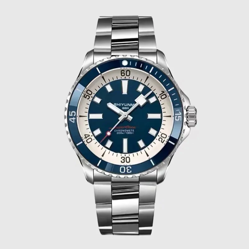 B Автоматические механические мужские часы Водонепроницаемые спортивные винты из нержавеющей стали с фиксированным Superocean