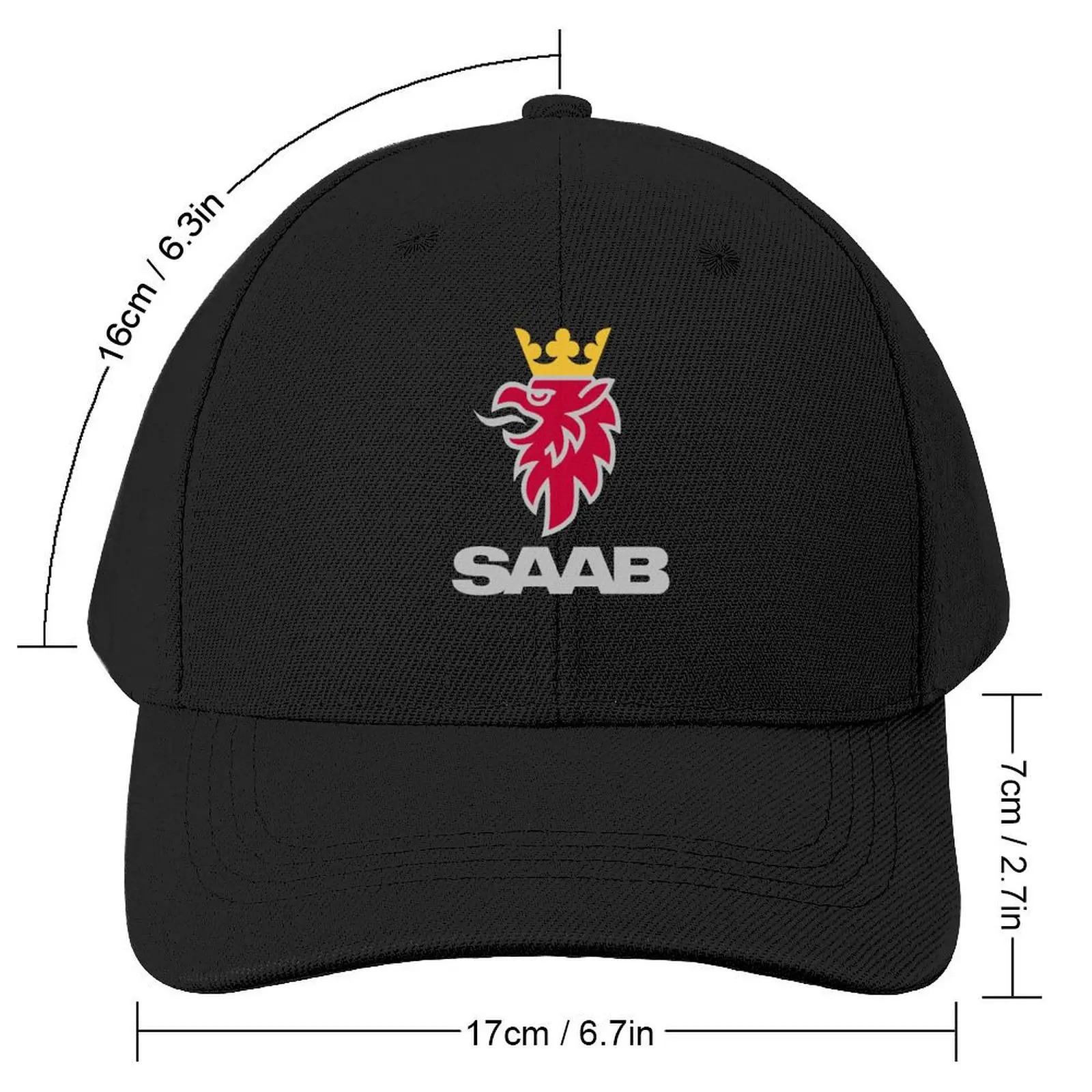 Saab logo products Baseball Cap Uv Protection Solar Hat Designer Hat Big Size Hat Mens Hats Women\'s