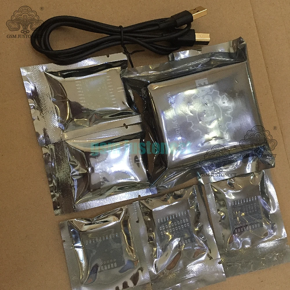 2019 Easy Jtag plus box and 5 Adapter(FULL SET JTAG adapter 1-BIT ISP 4-bit ISP U-socket E-socket adapter)+ one cable