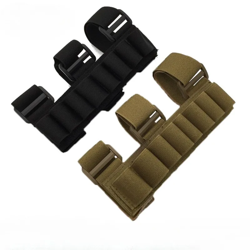 Outdoor Sports Hunting Ammo Carrier Shell Pouch Shotgun Bullet Holder Rifle Cartridge 8 Round Tactical Removable Arm Bullet Bag