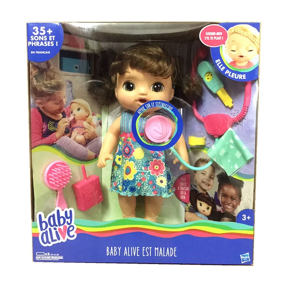 Hasbro Naughty Baby Smart Interactive Dolls Can Feed and Talk Girls Play House Toys Children\'s Birthday Gifts Baby Alive Reborn