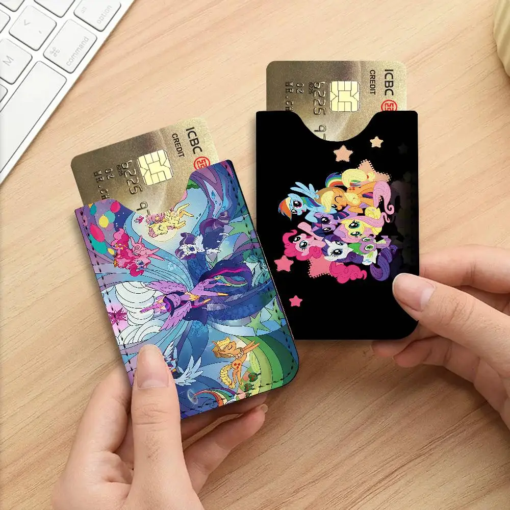 Cartoon L-Little Cute P-Pony Card Protect Credit Bank Card Holder Case Slim Wallet Protector for Men Travel Shopping
