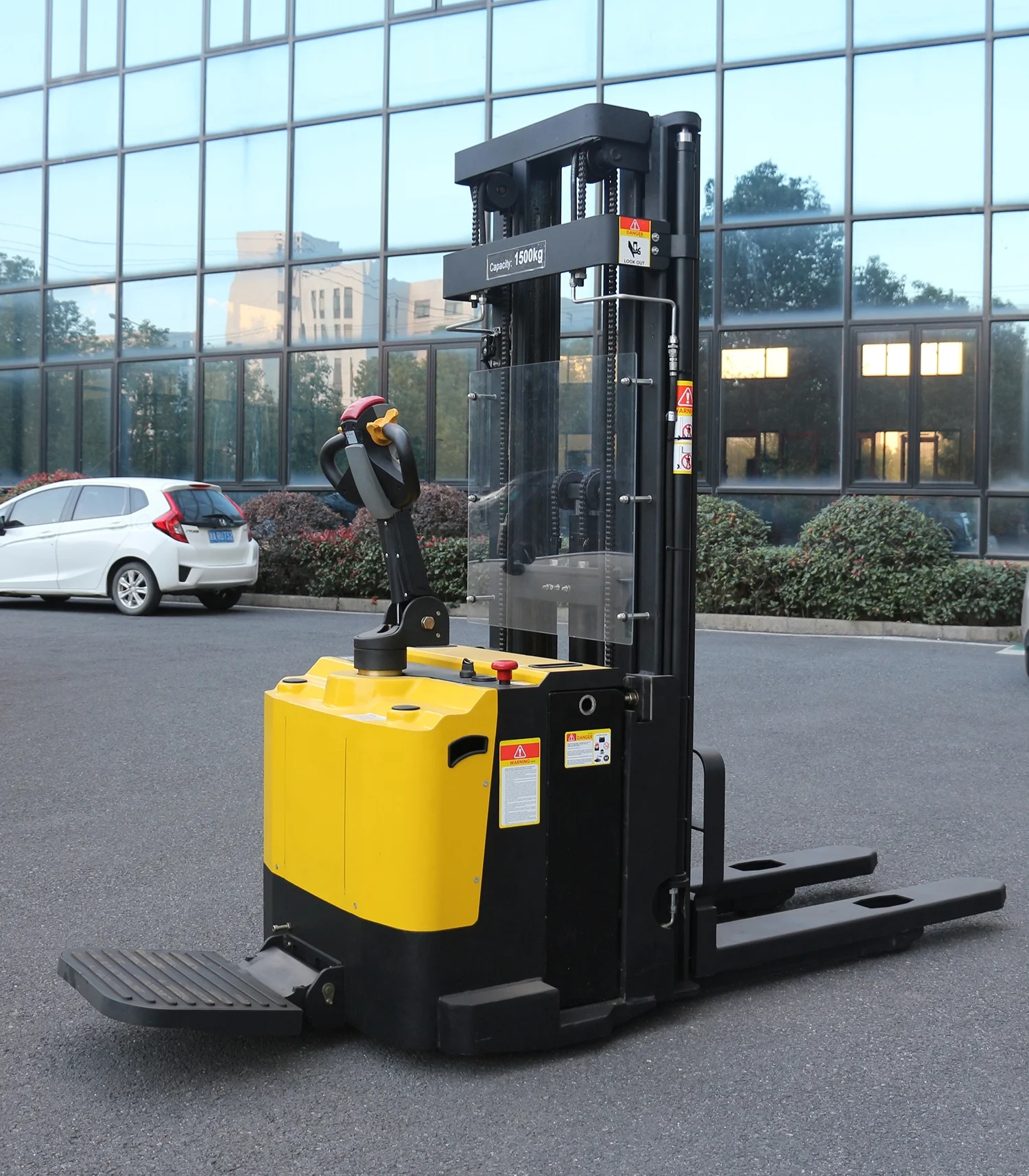 Best Quality 1.6 Ton 2.0 Ton EPS Standing on Rider Full Electric Walkie Forklift Pallet Stacker