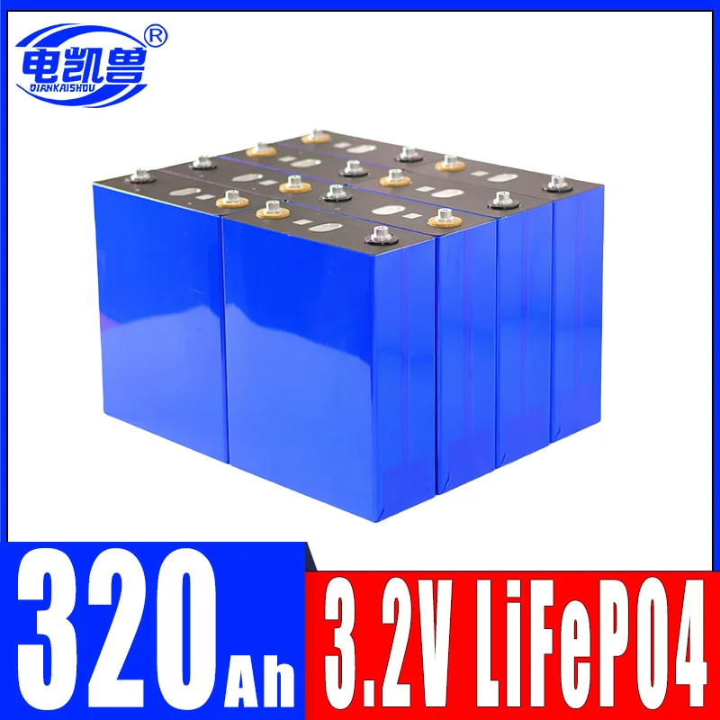 بطارية Lifepo4 3.2 فولت 340AH/320AH/310AH/280AH، مناسبة للسيارة ذاتية الصنع وتخزين الطاقة الشمسية البحرية 12 فولت 24 فولت 48 فولت الاتحاد الأوروبي/الولايات المتحدة خالية من الضرائب