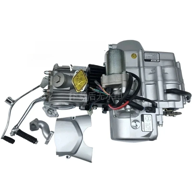 Durable 110 125cc Motorbike Engine Four Stroke Horizontal Manual Electric Start Replacement Assembly