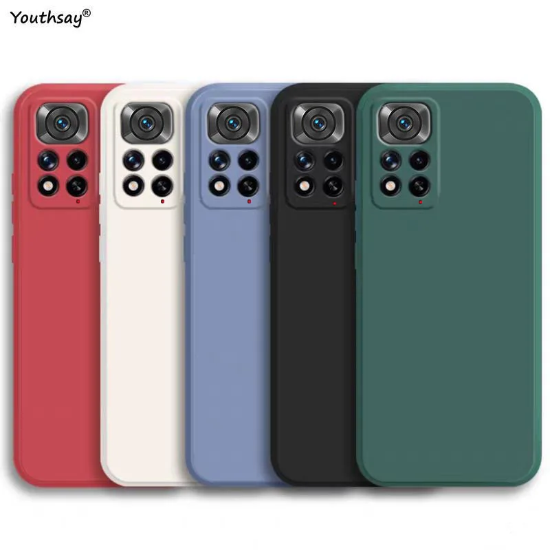 For Redmi Note 11 Case For Xiaomi Redmi Note 11 11S 12 10 Pro Cover Funda Shell Capa Liquid Silicone Soft Case Redmi Note 11 Pro