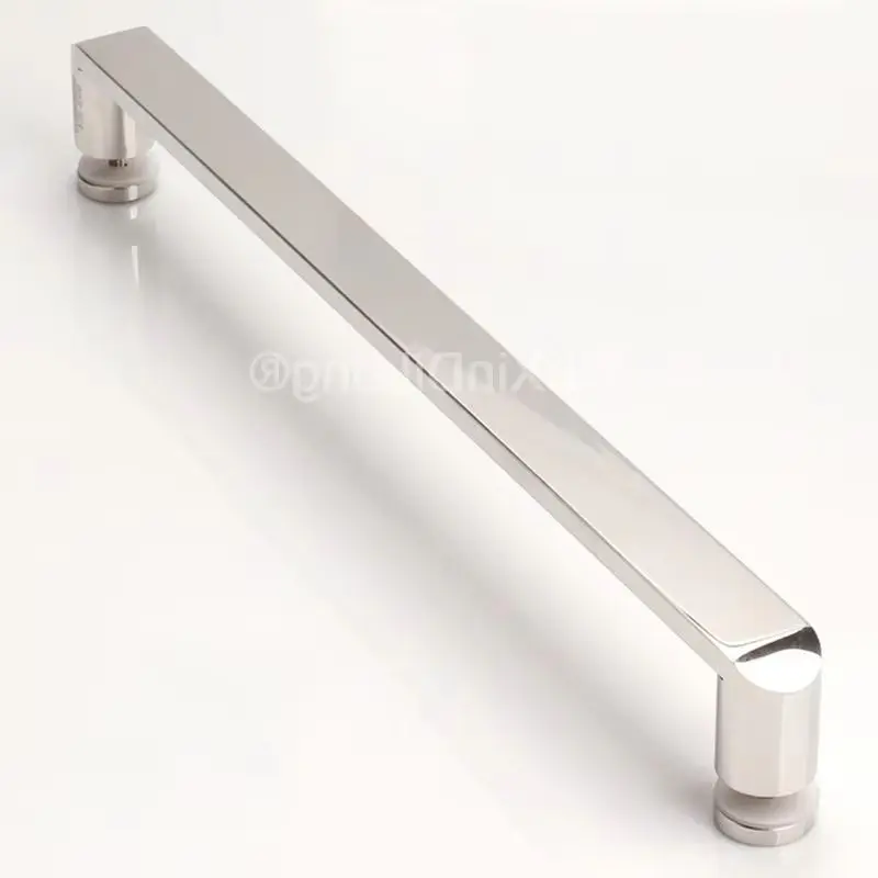 1Piece Stainless Steel Bathroom Sliding Door Handles Single Side Glass Door Pulls Handles Hole Spacing 440mm/17.32Inches