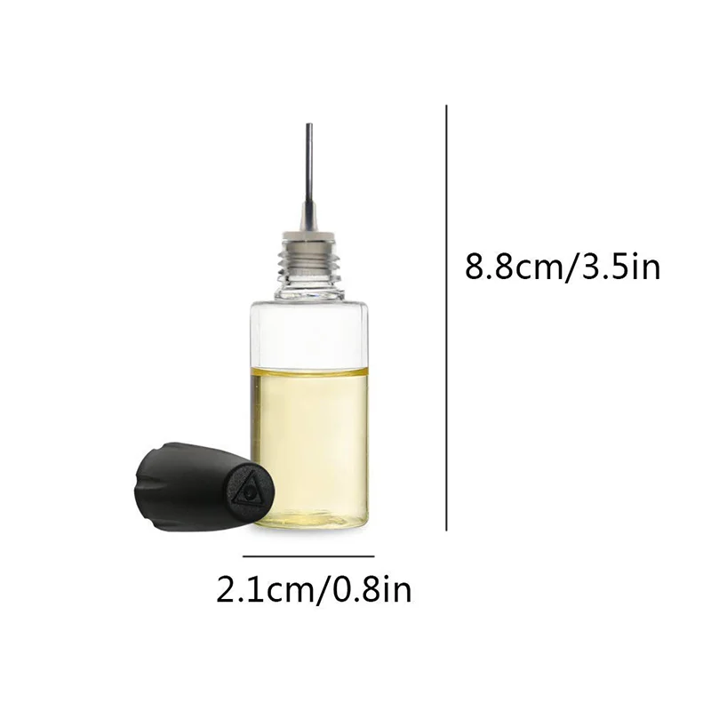 10Pc Needle Tip Glue Applicator Empty Bottle Tube Sub-bottling Pinhole Refueling Bottle 10ml Soft Bottle With Cap DIY Craft Tool