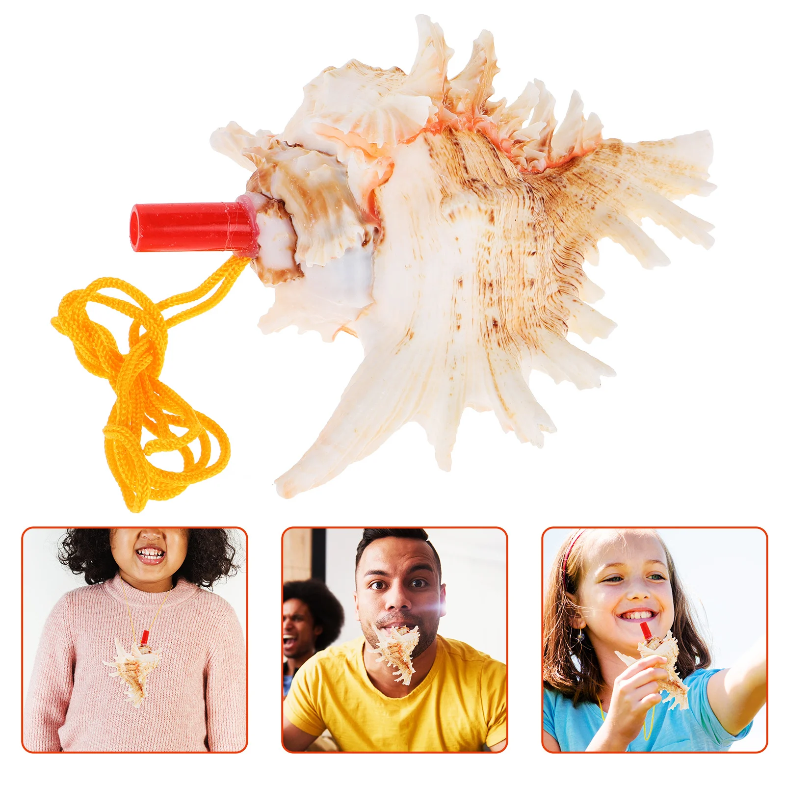 

Sea Shell Conch Horn Natural Large Sea Conch Whistle Beach Sound Instrument Camping Decoration Travel Tourism