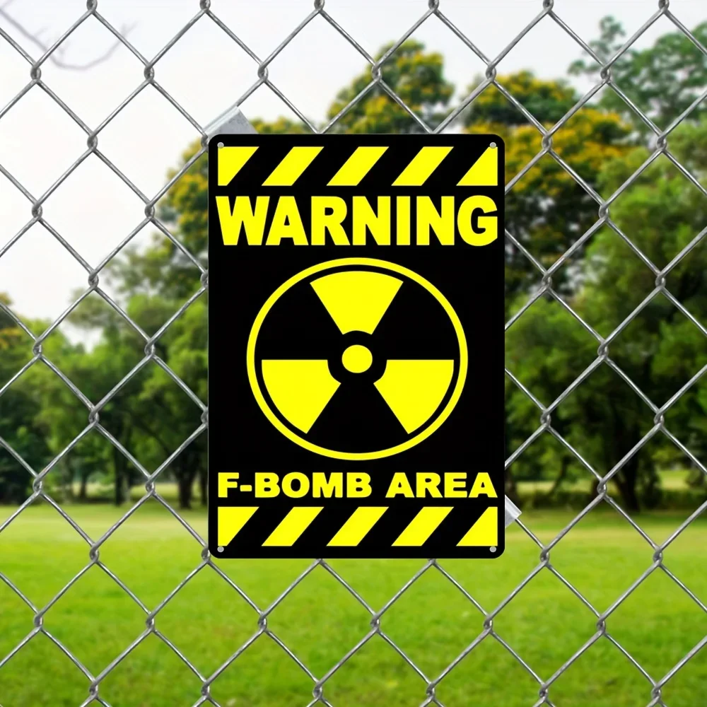 2pcs/4pcs Metal Sign Warning